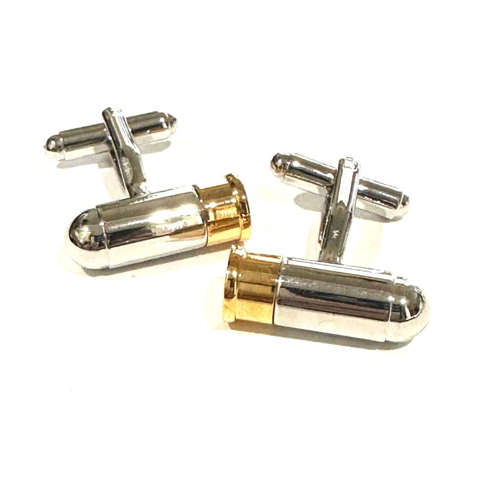 Large Bullet Cartridge Cufflinks